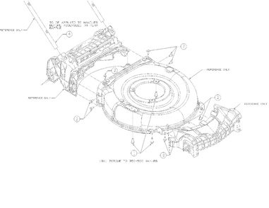Deck Hardware Diagram and Parts List for 12AVO2R3752 2024 Yard Machines Lawn Mower